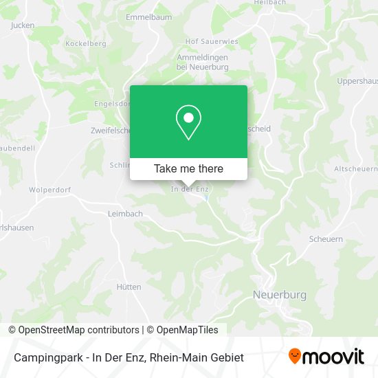 Карта Campingpark - In Der Enz