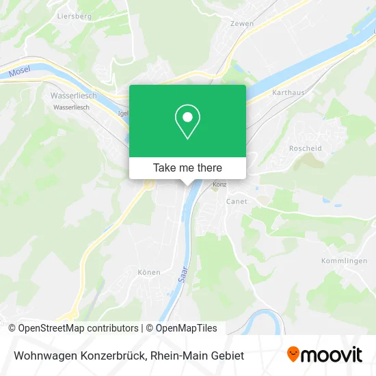 Карта Wohnwagen Konzerbrück
