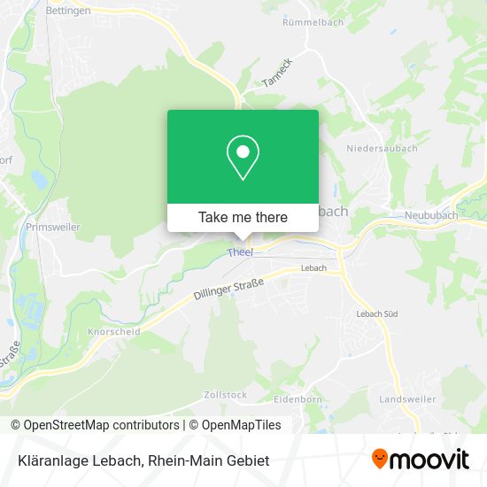 Карта Kläranlage Lebach