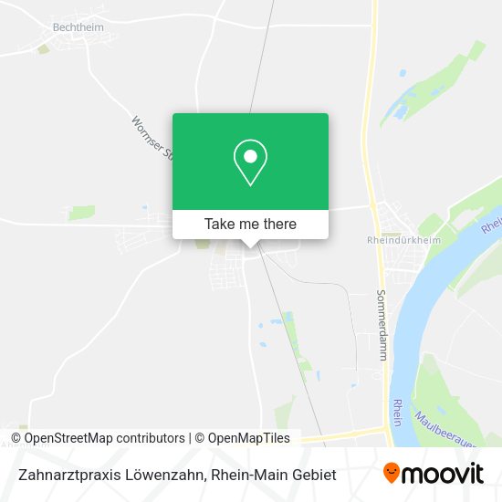 Карта Zahnarztpraxis Löwenzahn