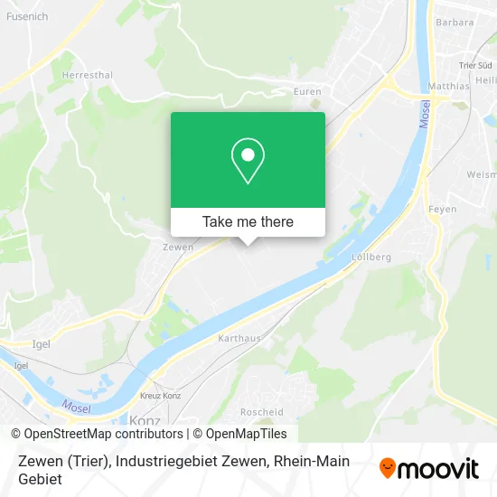 Карта Zewen (Trier), Industriegebiet Zewen