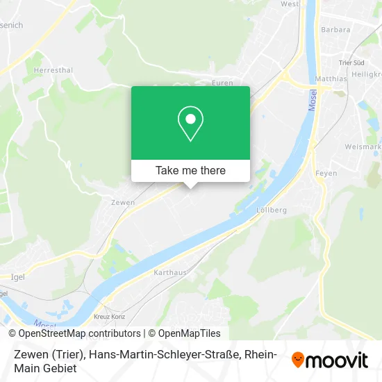 Карта Zewen (Trier), Hans-Martin-Schleyer-Straße