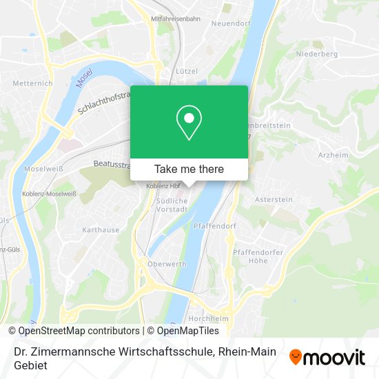 Карта Dr. Zimermannsche Wirtschaftsschule