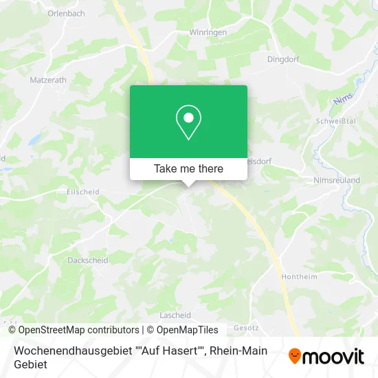 Карта Wochenendhausgebiet ""Auf Hasert""