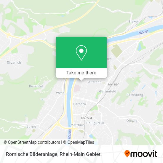 Карта Römische Bäderanlage