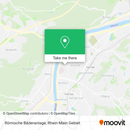 Römische Bäderanlage map