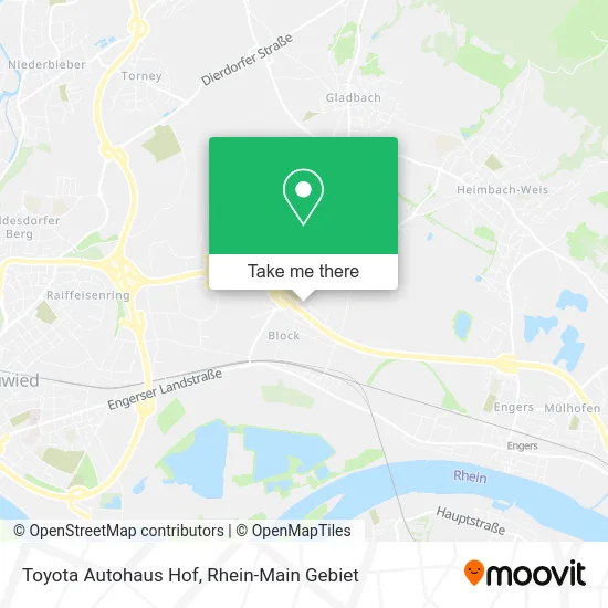 Карта Toyota Autohaus Hof
