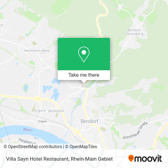 Villa Sayn Hotel Restaurant map