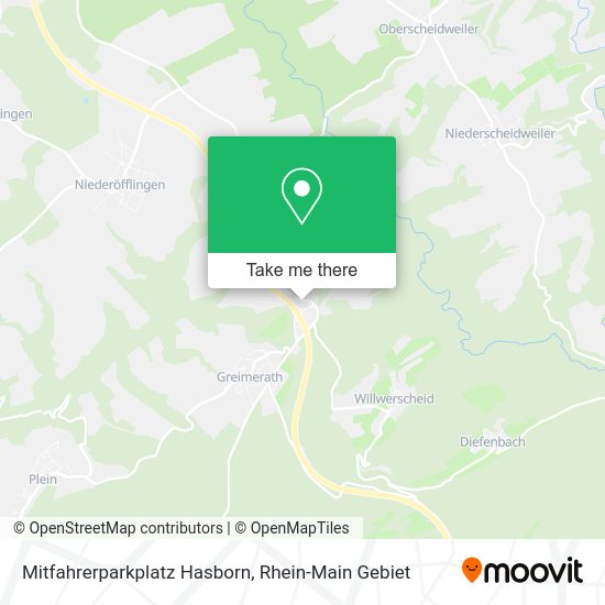 Карта Mitfahrerparkplatz Hasborn