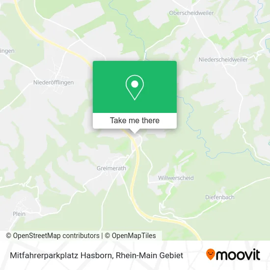 Карта Mitfahrerparkplatz Hasborn