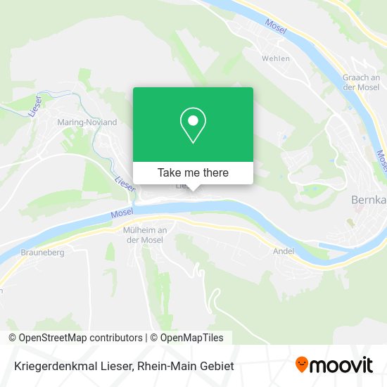 Карта Kriegerdenkmal Lieser