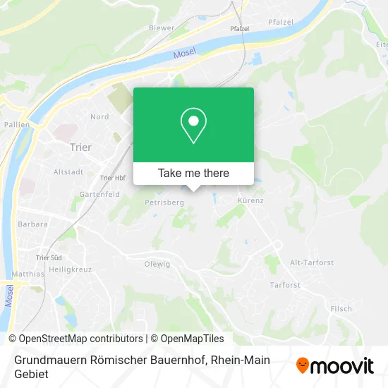 Карта Grundmauern Römischer Bauernhof