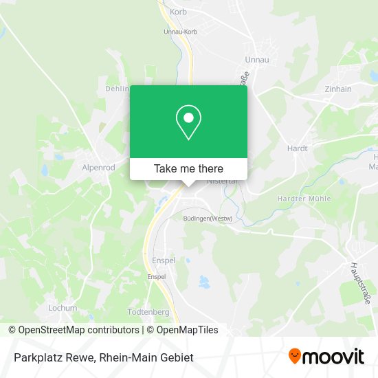 Карта Parkplatz Rewe