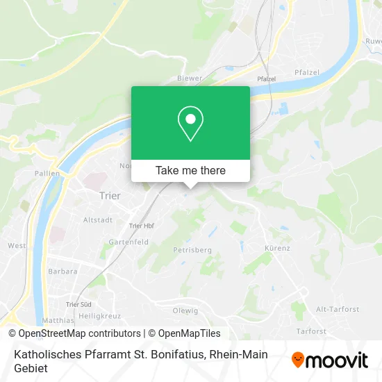 Карта Katholisches Pfarramt St. Bonifatius