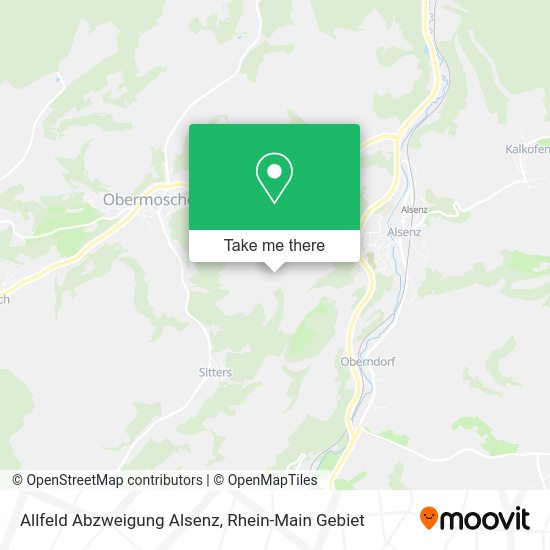 Карта Allfeld Abzweigung Alsenz