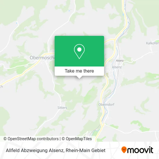 Карта Allfeld Abzweigung Alsenz