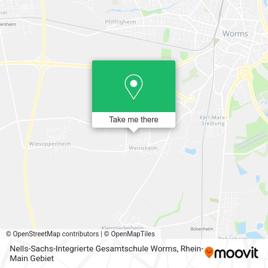 Карта Nells-Sachs-Integrierte Gesamtschule Worms