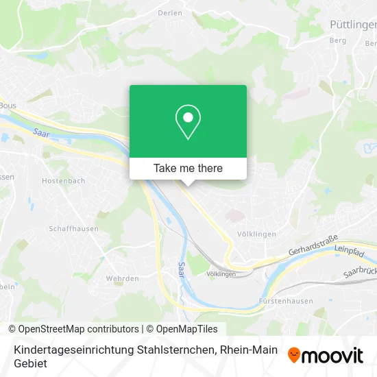 Карта Kindertageseinrichtung Stahlsternchen