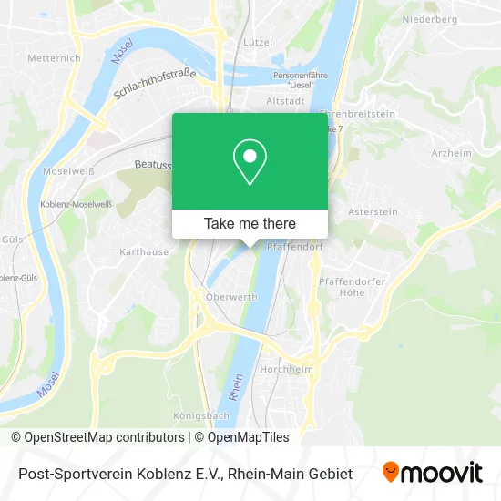 Карта Post-Sportverein Koblenz E.V.
