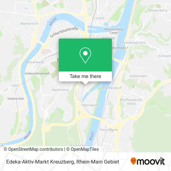 Карта Edeka-Aktiv-Markt Kreuzberg