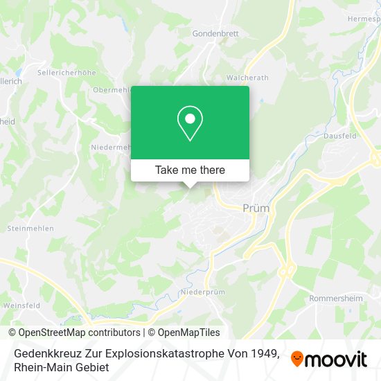 Карта Gedenkkreuz Zur Explosionskatastrophe Von 1949