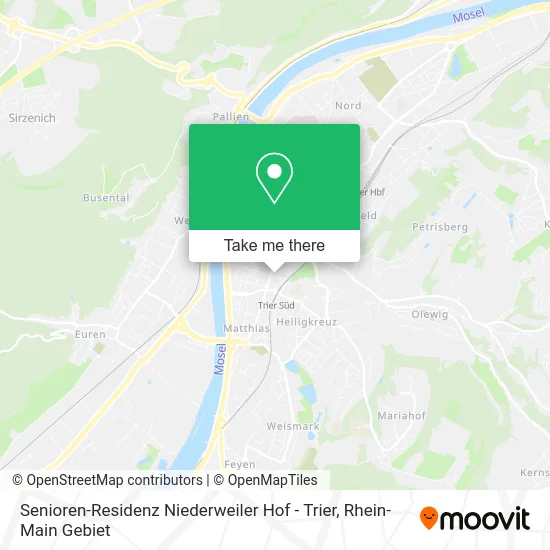 Карта Senioren-Residenz Niederweiler Hof - Trier