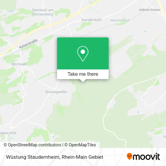 Карта Wüstung Staudernheim