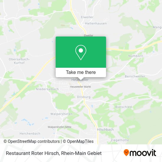 Карта Restaurant Roter Hirsch