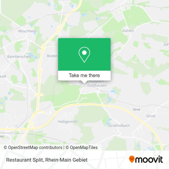 Карта Restaurant Split