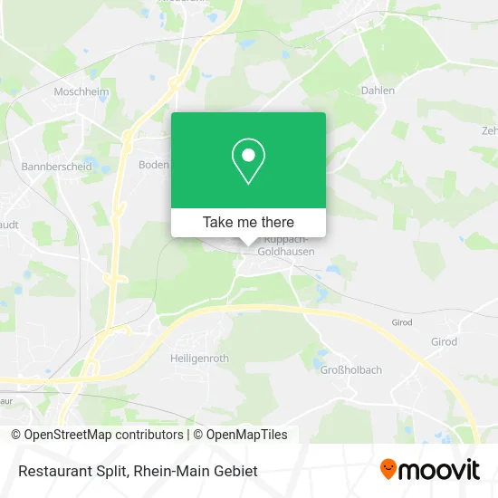 Карта Restaurant Split
