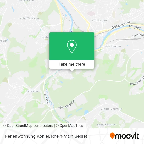 Карта Ferienwohnung Köhler