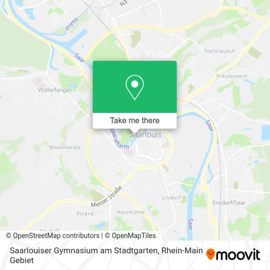 Карта Saarlouiser Gymnasium am Stadtgarten
