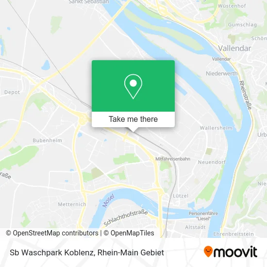 Карта Sb Waschpark Koblenz