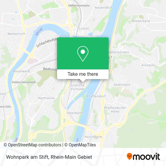 Карта Wohnpark am Stift