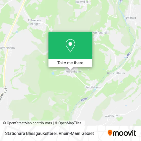 Карта Stationäre Bliesgaukelterei