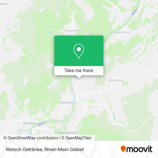 Карта Welsch Getränke
