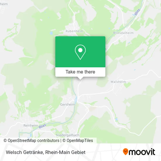 Карта Welsch Getränke