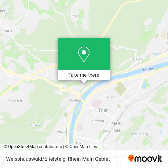 Карта Weisshauswald/Eifelsteig