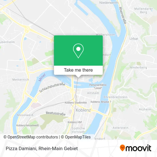 Карта Pizza Damiani