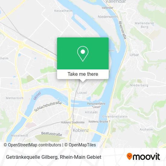 Карта Getränkequelle Gilberg