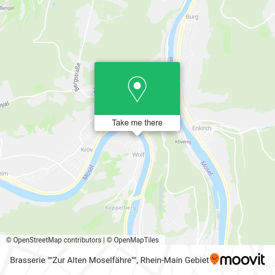 Карта Brasserie ""Zur Alten Moselfähre""