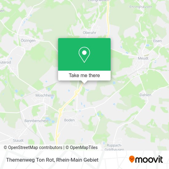 Карта Themenweg Ton Rot