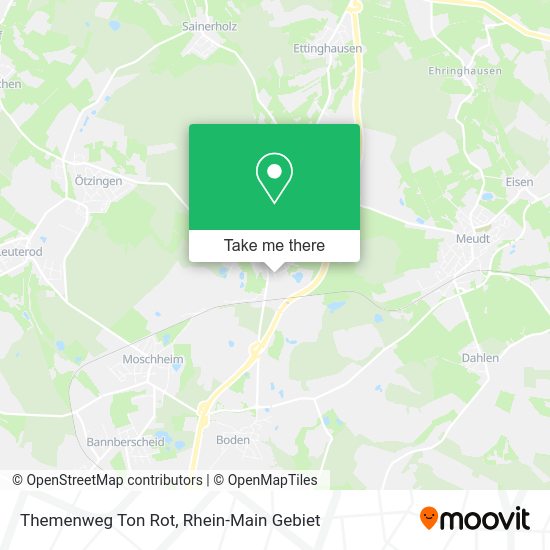 Карта Themenweg Ton Rot