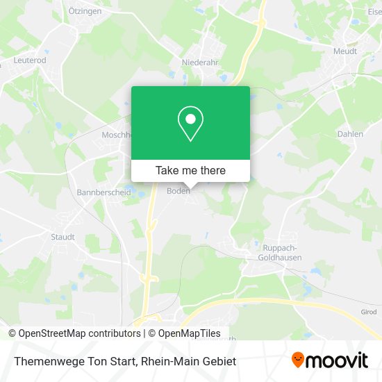 Карта Themenwege Ton Start