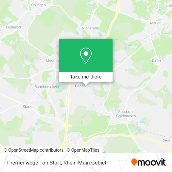 Карта Themenwege Ton Start