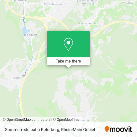 Карта Sommerrodelbahn Peterberg