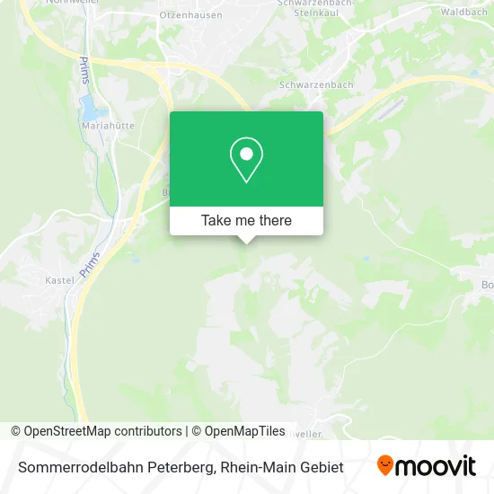 Карта Sommerrodelbahn Peterberg