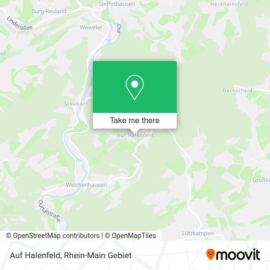 Карта Auf Halenfeld