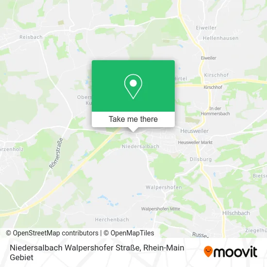 Карта Niedersalbach Walpershofer Straße