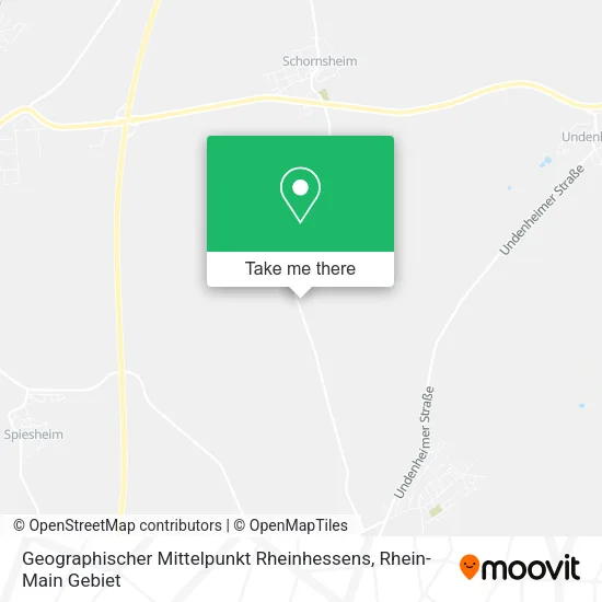 Карта Geographischer Mittelpunkt Rheinhessens